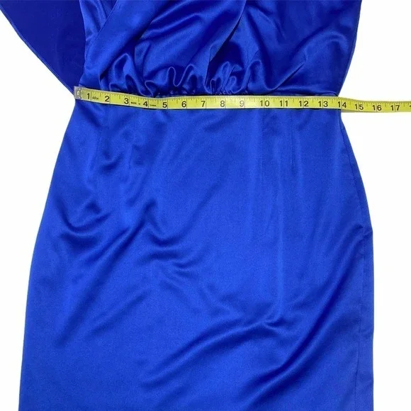 JESSICA Simpson Blue One Shoulder Mini Dress 4 - Picture 8 of 15